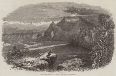 View in the Punjaub, Banks of the Ravee, at Shapore
